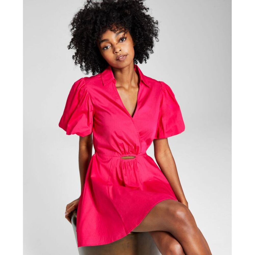 And Now This Now This Womens Cutout Fit Flare Dress